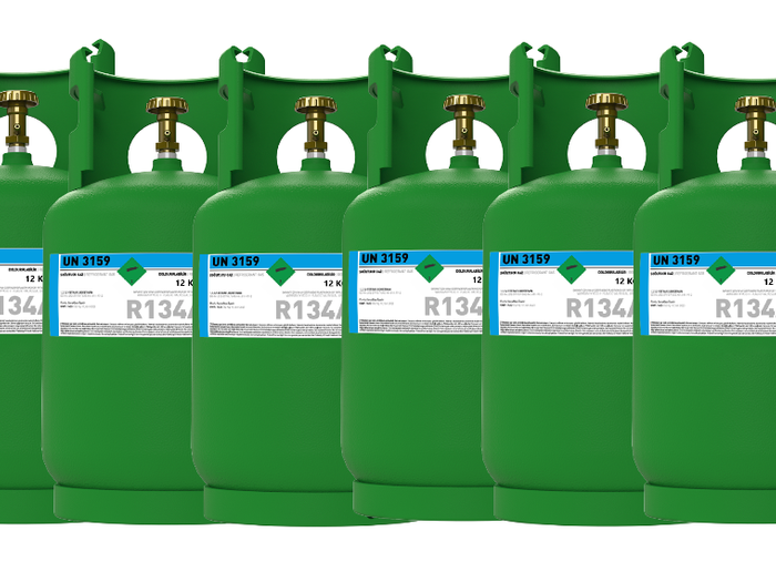 Leerer Kältemittel-Zylinder – aufladbare Flasche mit 1/4 Anschluss